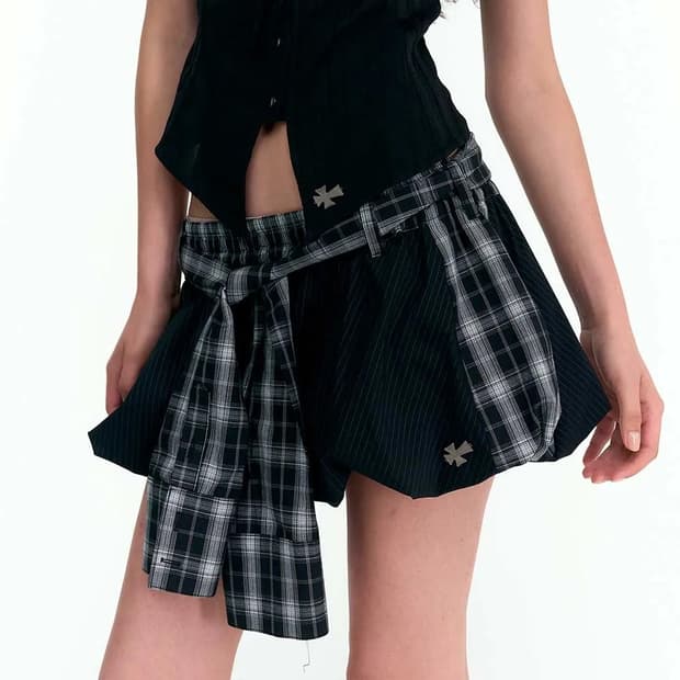 2000아카이브스 LEONIE SHIRT BLOOMER (BLACK)