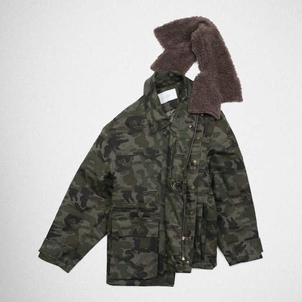 [새상품] yiyae 이예 시어링 워크 코트 - 카모