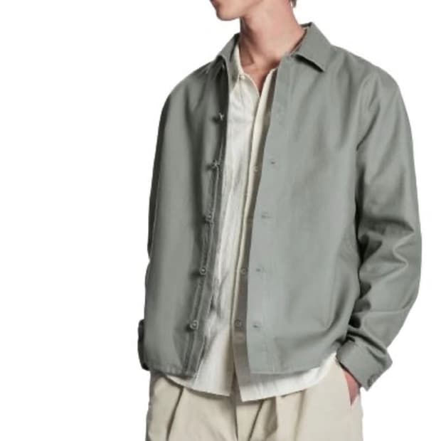 코스 라이트웨이트 오버셔츠 레귤러핏 그레이