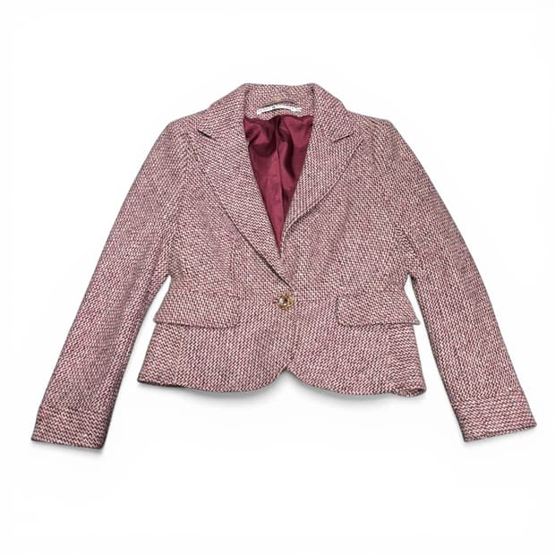 S 타미힐피거 울 블레이저 트위드자켓