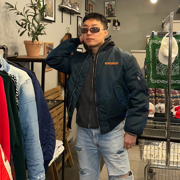 90’s Avirex logo Ma-1 flight  jacket