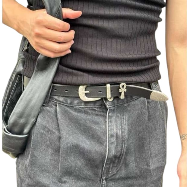 빈티지스타일 옴므 블랙 벨트