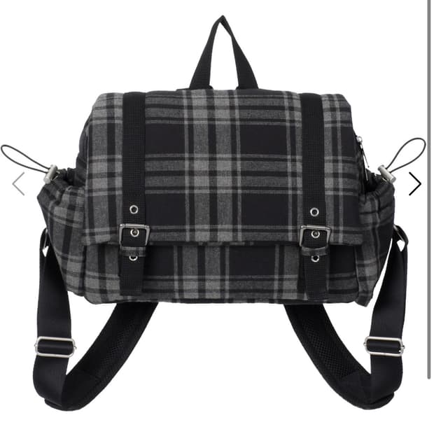 파히섬 네모체크 백