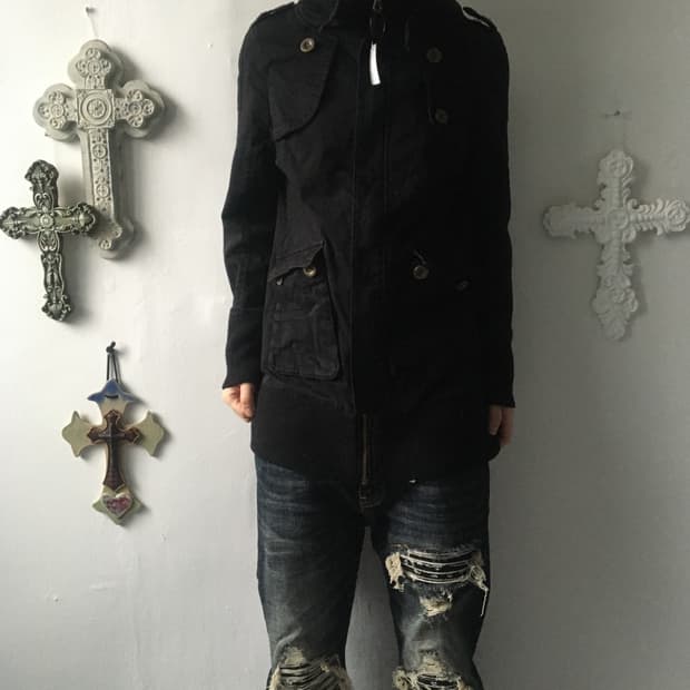 High neck cotton jacket