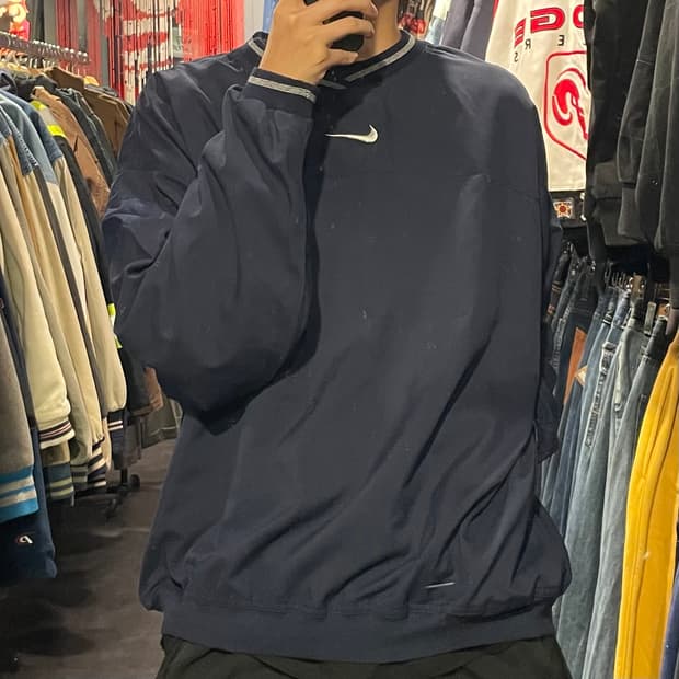 [IM] NIKE 나이키 네이비 미드스우시 웜업