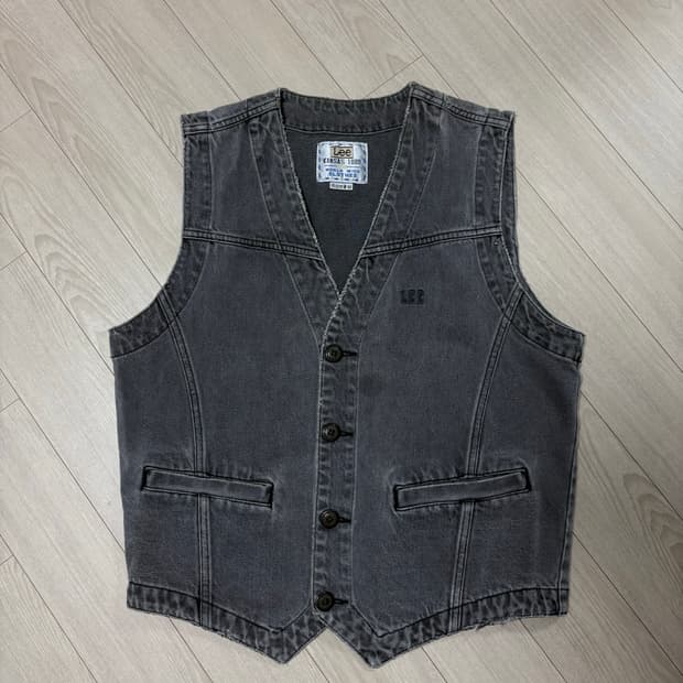 80년도 Lee 빈티지 워크 베스트, 데님 조끼