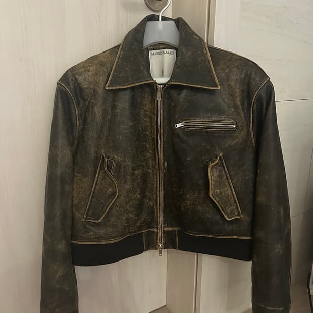 maisonmarais 메종마레 레더 점퍼