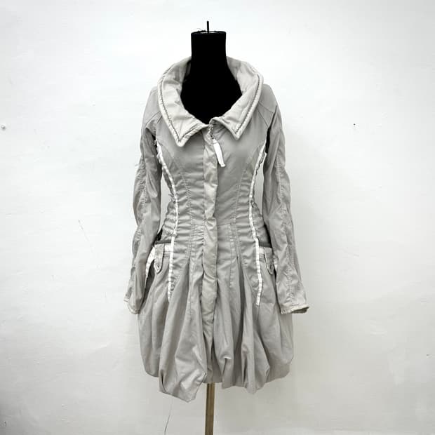 Marithe Francois Girbaud shirring coat