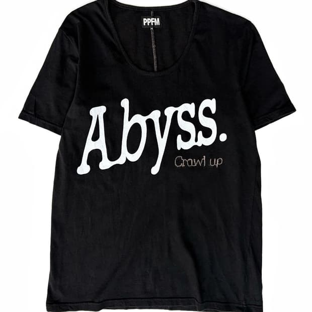 PPFM ‘Abyss’레터링 티셔츠