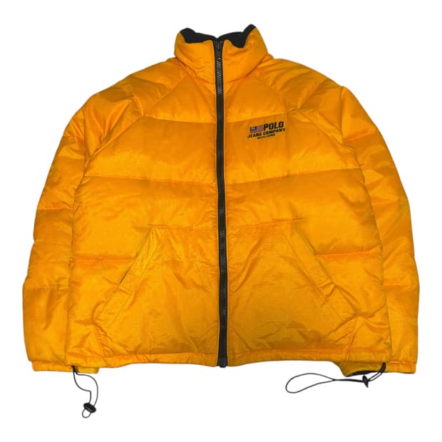 폴로 진스 컴퍼니 90s 올드스쿨 옐로우 패딩(실측 M)