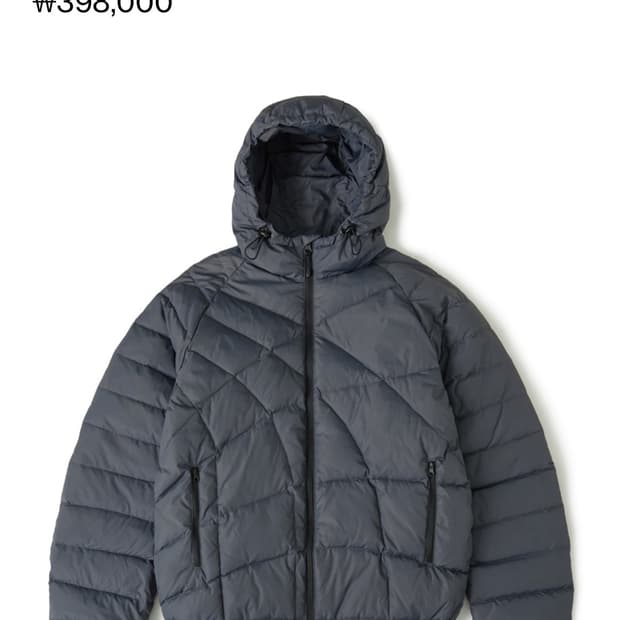 Web Goose Down Puffer Jacket Blue Grey