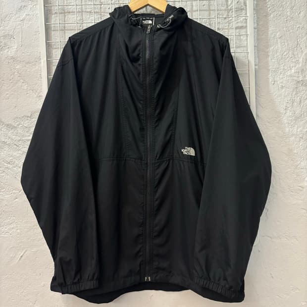 00s 노스페이스 미들 로고 블랙 바람막이 XL