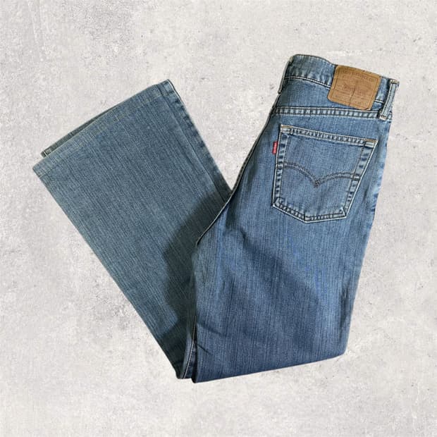 우먼즈) 90s 리바이스 557 여성용 플레어핏 데님 japan