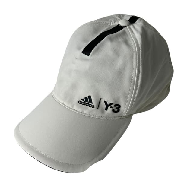 [Y-3] 요지 야마모토 아디다스 로고 화이트 볼캡