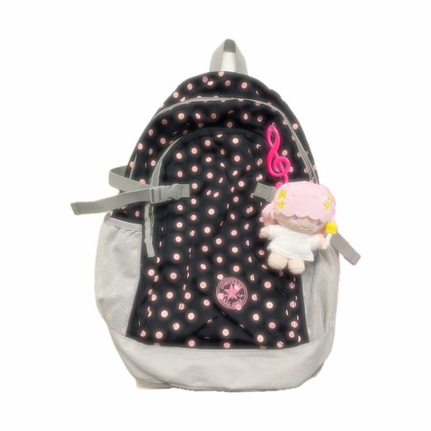 컨버스 블랙 핑크 도트 백팩 🍓