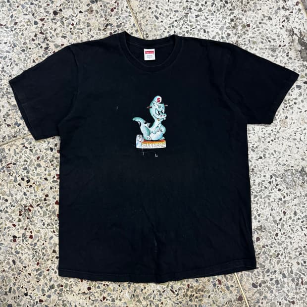 [L] Supreme 슈프림 공룡 티셔츠
