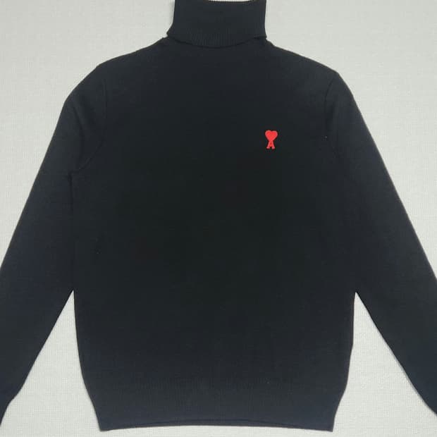 (정품) 아미 울 블랙 니트(S)