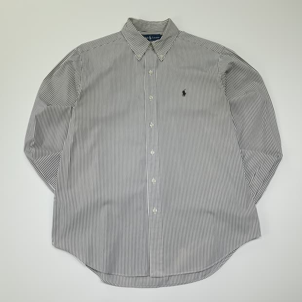 CL244 L 폴로 00s 필리핀판 면 스트라이프 셔츠 남방