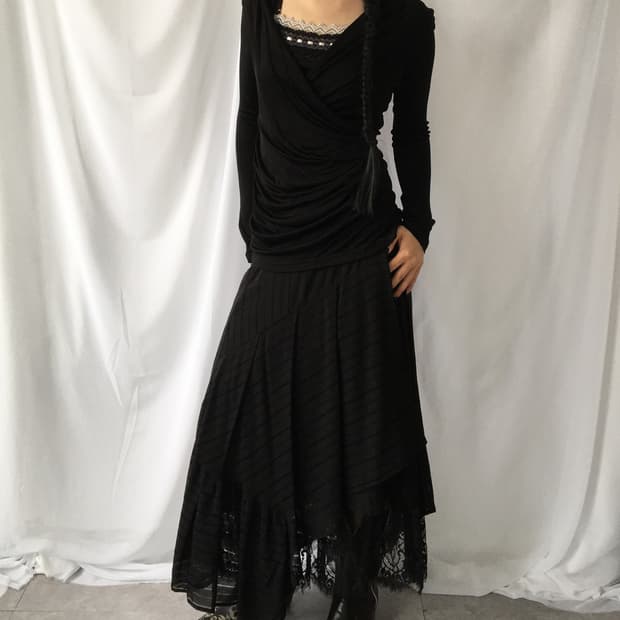 Shirring drape sleeve
