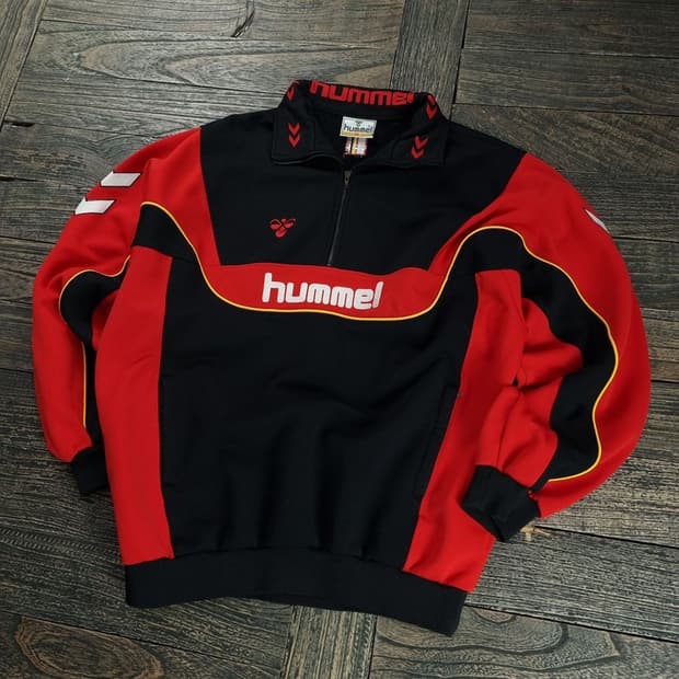 [험멜] 올드스쿨 빈티지 하프집업 반집업 맨투맨 M18980