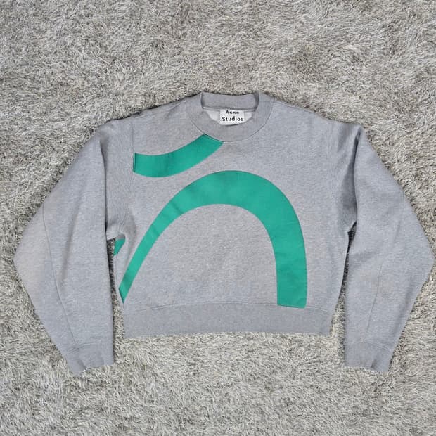 아크네 스튜디오 버드 아플리케 맨투맨 S