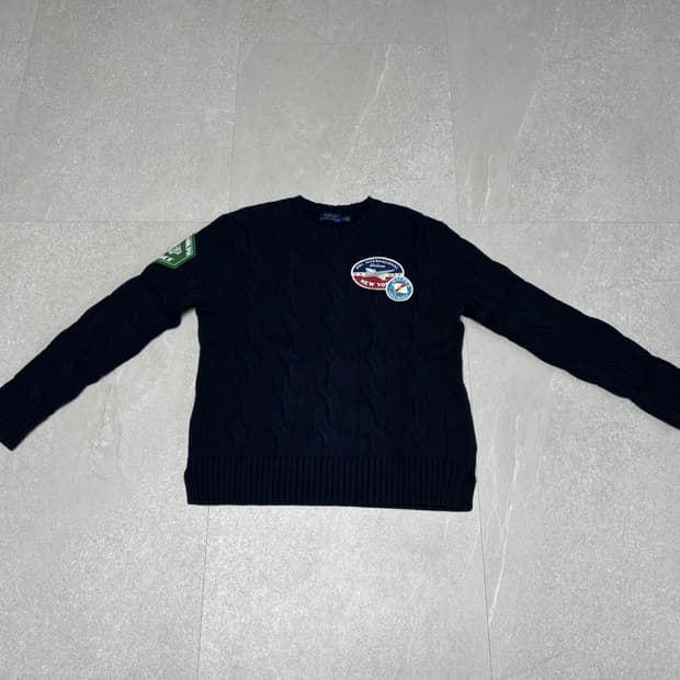 폴로 네이비 니트 S