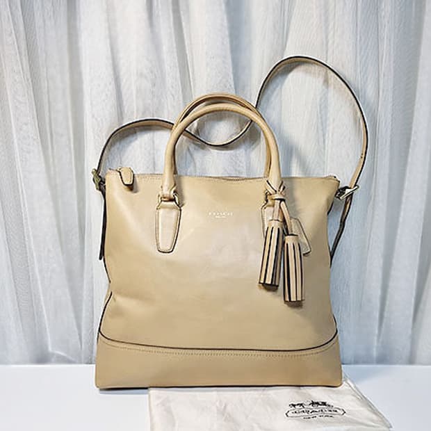 코치 레더 숄더