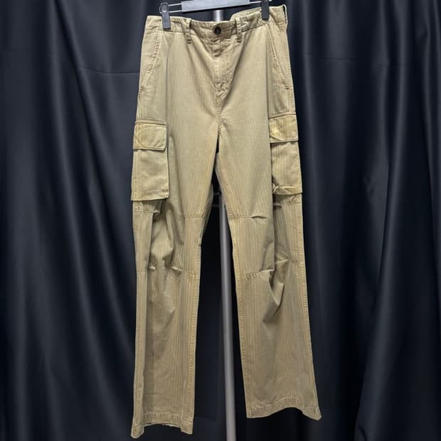 48) 아워레가시 마운트 카고 팬츠 올리브 헤링본