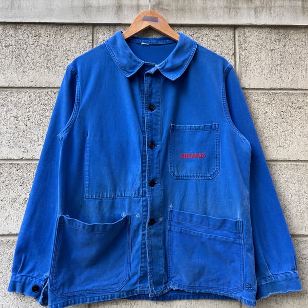 1950s HARD FADED OLD FRENCH 올드모델 프렌치워크자켓