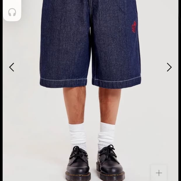 Jaded London 데님 버뮤다 팬츠