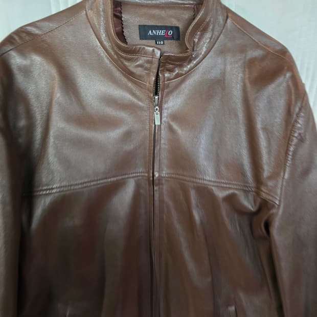 ANHELO 갈색 양가죽 자켓