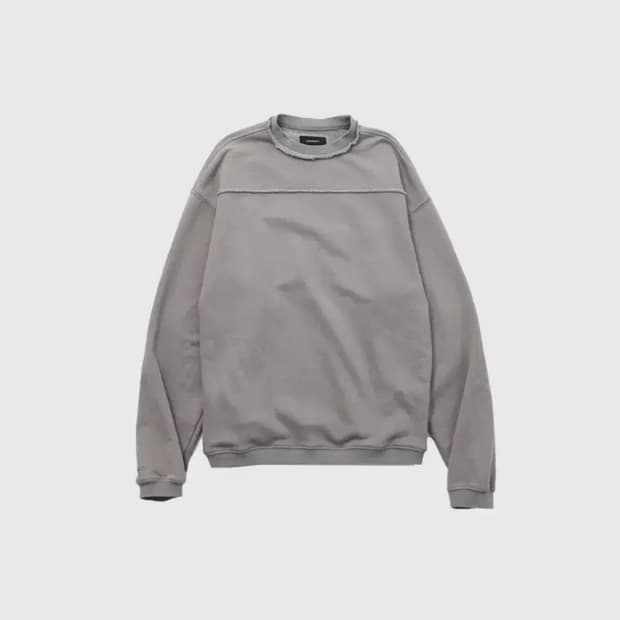 급처 / 999휴머니티 빈티지 맨투맨 그레이