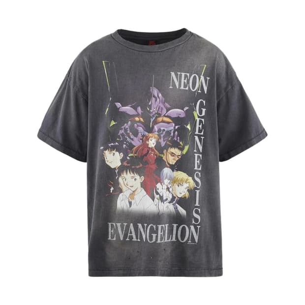 세인트미카엘 x 에반게리온 반팔 티셔츠 (XXL) 