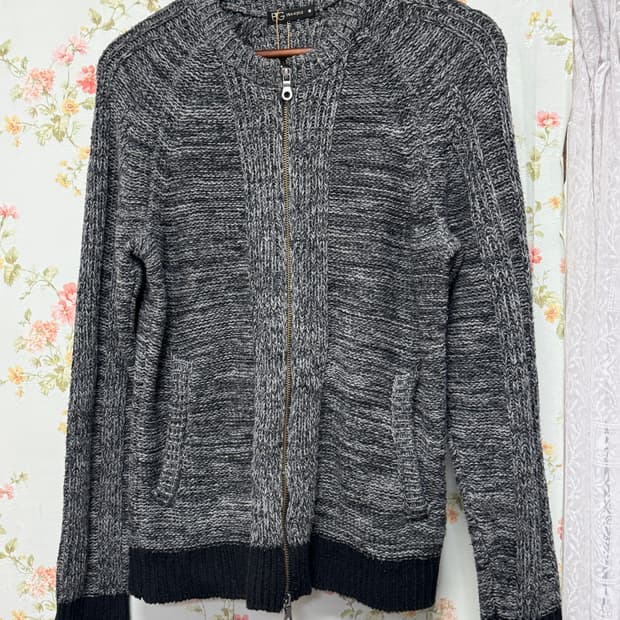 빈티지 니트 집업