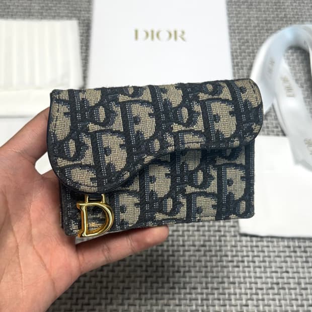 디올 새들 카드지갑