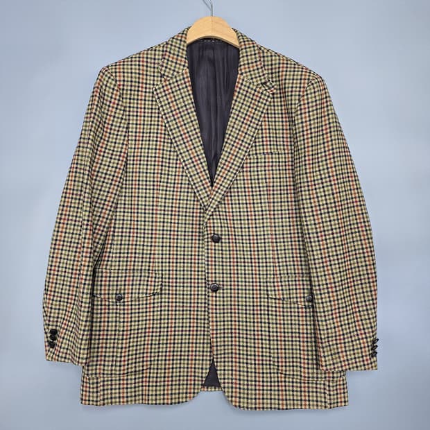 닥스(daks) 울 캐시미어 체크 블레이저 109