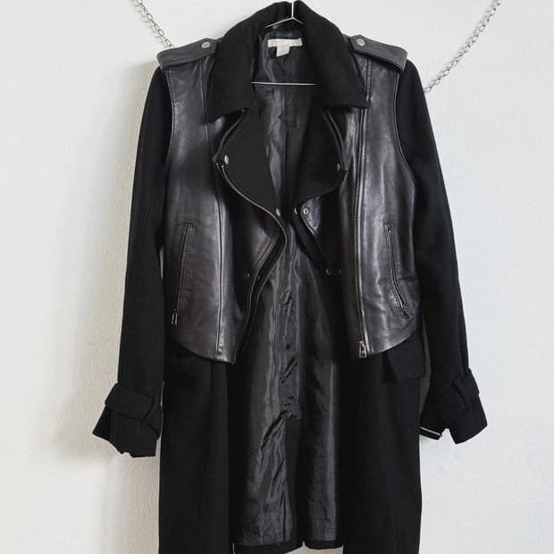 아디다스 SLVR 콜렉션 레더베스트 라이더코트