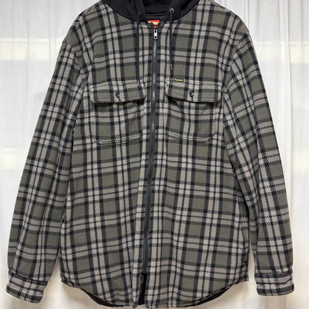 슈프림 플란넬 패디드 후드 자켓 Supreme Flannel Hooded