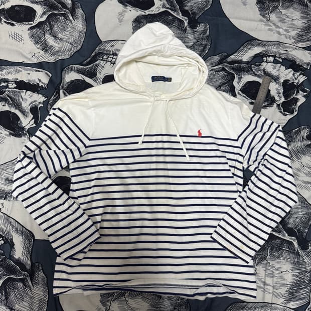 폴로 스트라이프 후드티 XL사이즈 