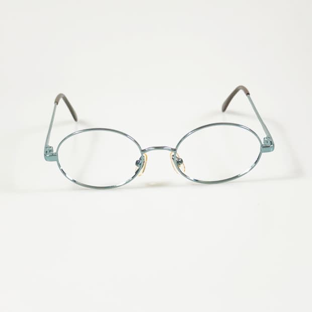 90s EYE WORLD 민트 슬림 오벌 메탈 빈티지 안경