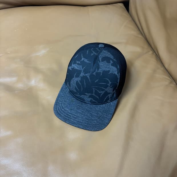 DIESEL 디젤 플라워 블랙 메쉬 6패널 볼캡 모자 (Black)