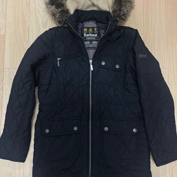 바버 모자 탈부착 퀄팅 헌팅자켓 s 