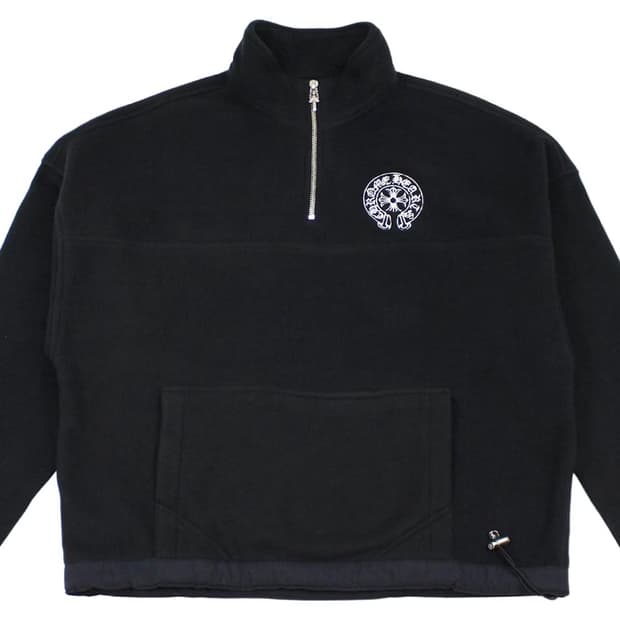 (구매 M사이즈 )크롬하츠 후리스 플리스 반집업