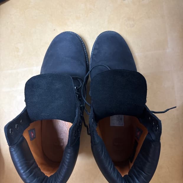 팀버랜드 프리미엄 6인치 워터프루프 부츠 블랙 -와이드