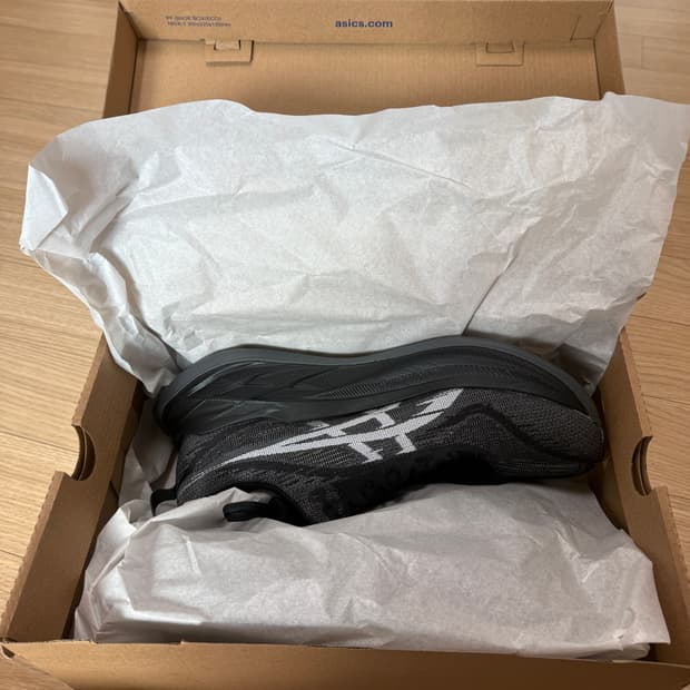 280) 259,000원 아식스 슈퍼블라스트 2 블랙 화이트