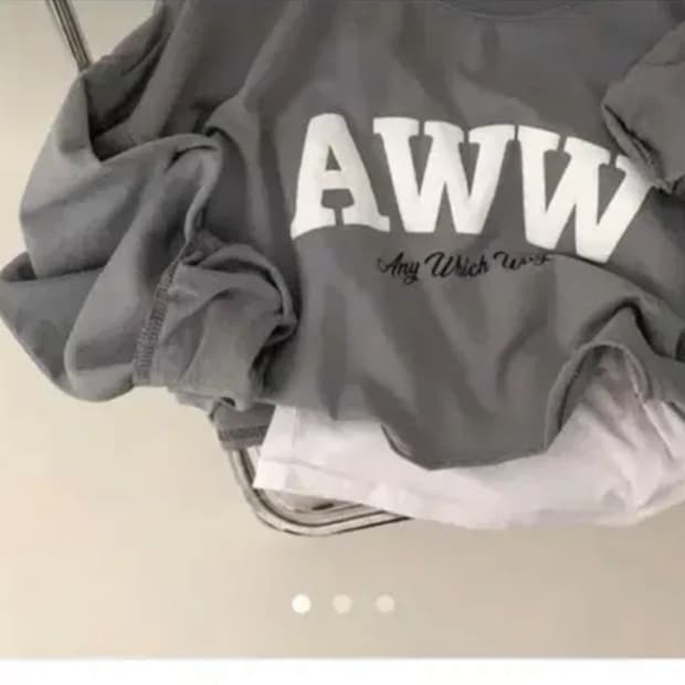 에이블리 크롭 맨투맨