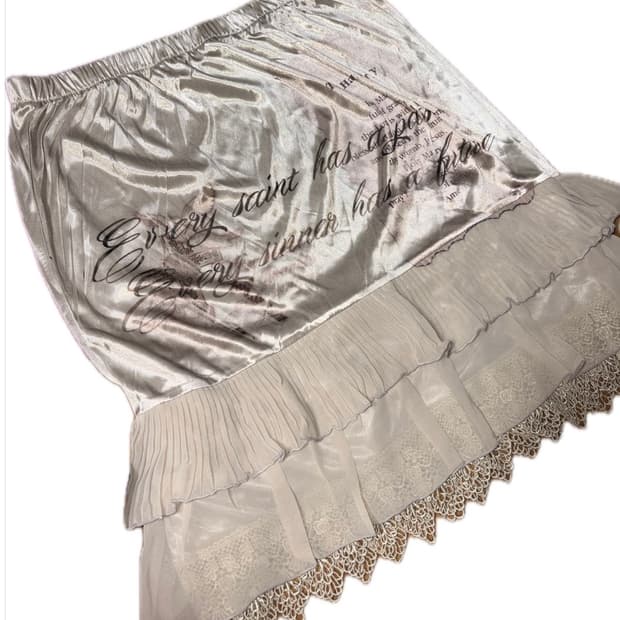 아이디빈티지 id빈티지 프린팅 스커트