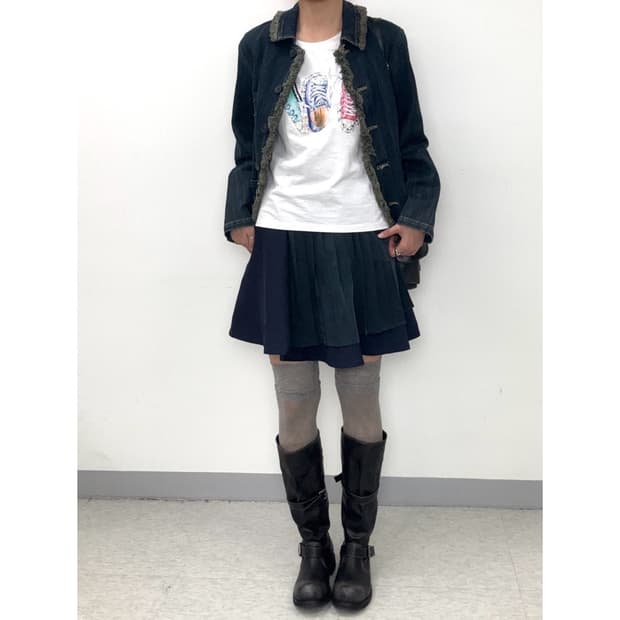 빈티지 플리츠 스커트