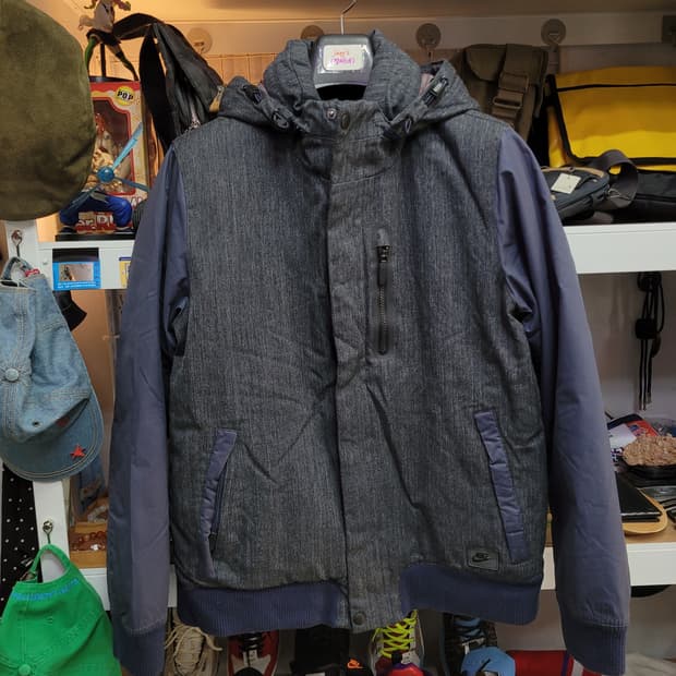 나이키 후드 구스 다운 패딩 점퍼