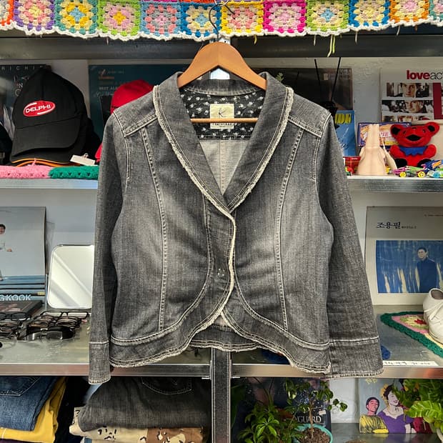 Vintage Kumikyoku Denim Frill Jacket